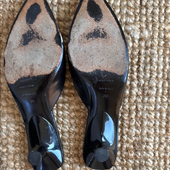 Vintage Miu Miu mid 90’s black with light blue mules - Picture 4 of 6